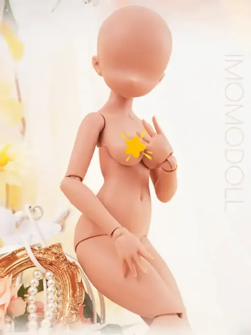 Imomodoll 1/4 BJD Doll Body (Ver.2)Mimi – Customizable Female Ball-Jointed Doll Body with Articulated Design